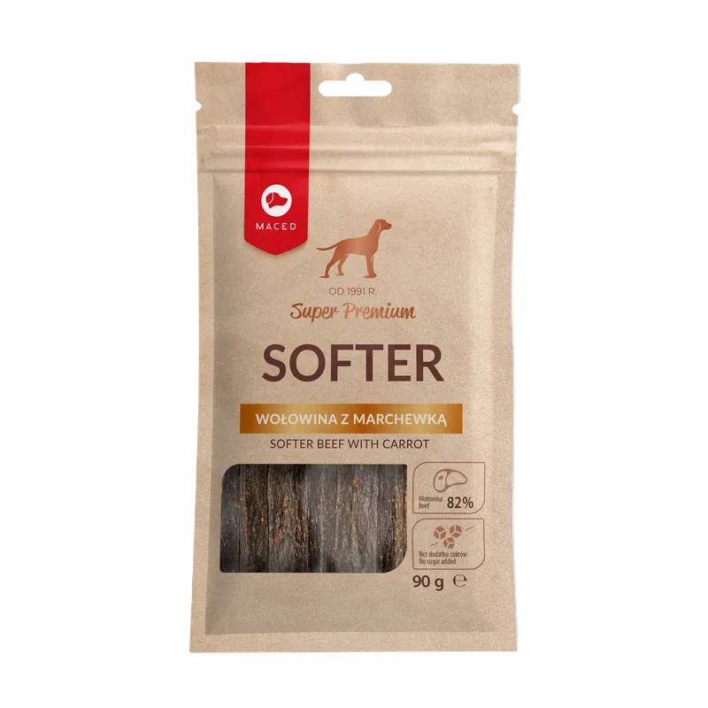 MACED Softer Wołowina Z Marchewką 90g