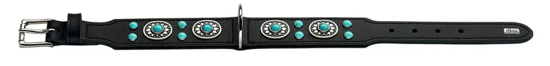 Hunter Sioux Skórzana Obroża Dla Psa 60cm - Czarna