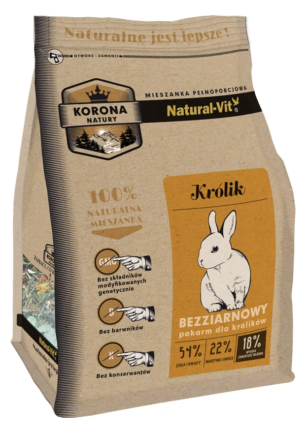 Karma Dla Królika Pełnoporcjowa ZOOJOY Korona Natury 1,6 kg