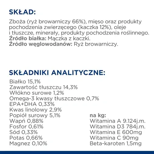 Hill's PD Prescription Diet Canine D/D Kaczka I Ryż 12kg