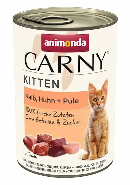 Animonda Cat Carny Kitten Wołowina, Cielęcina I Kurczak 400g