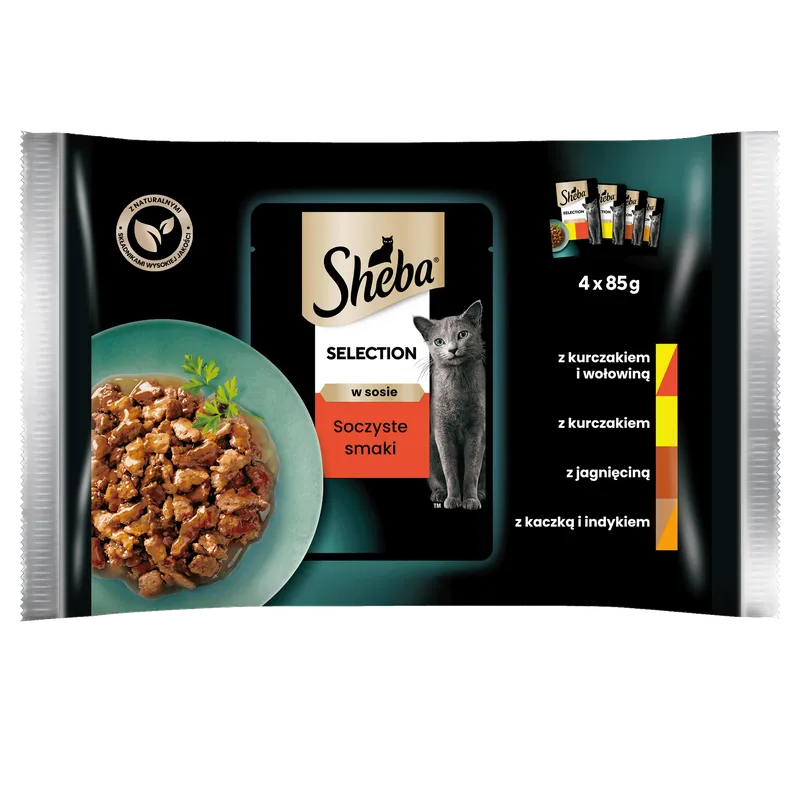 Sheba Saszetka Selection In Sauce Soczyste Smaki 4x85g