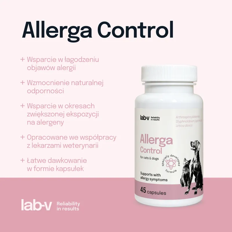 Lab-V Allerga Control Wsparcie Przy Objawach Alergii 45 Kapsułek