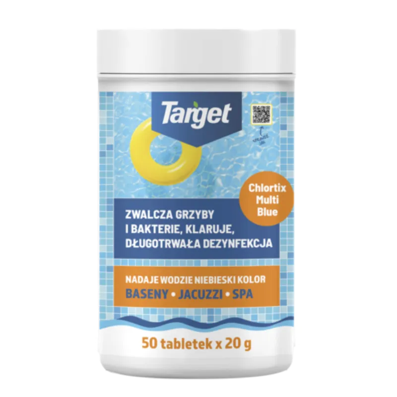 Chlortix Multi Blue – Zwalcza Glony I Dezynfekuje Wodę Basenową 1kg (50 x 20g)