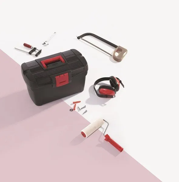 Curver Herobox Basic Skrzynka Narzędziowa 16" - Czerwono-Czarna