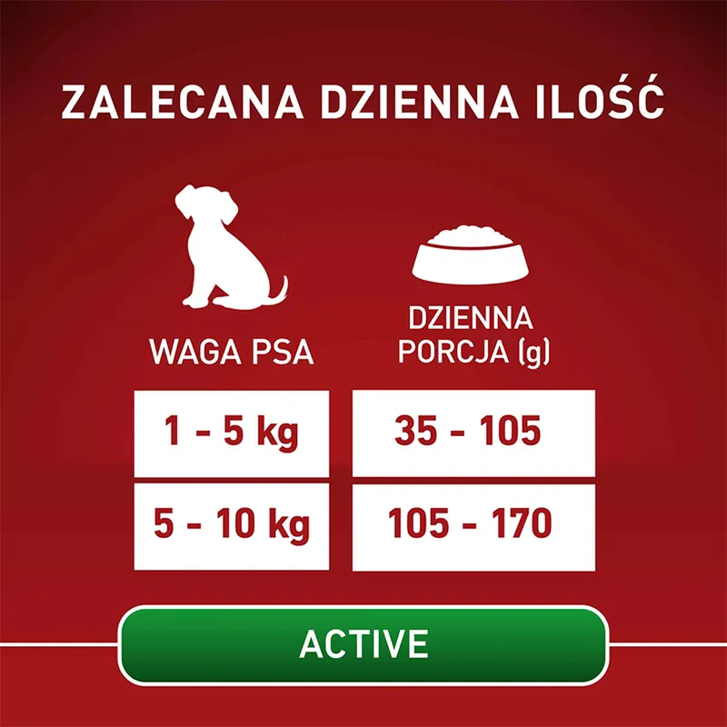 PURINA ONE Mini Active Kurczak, Ryż - Sucha Karma Dla Psa - 800g