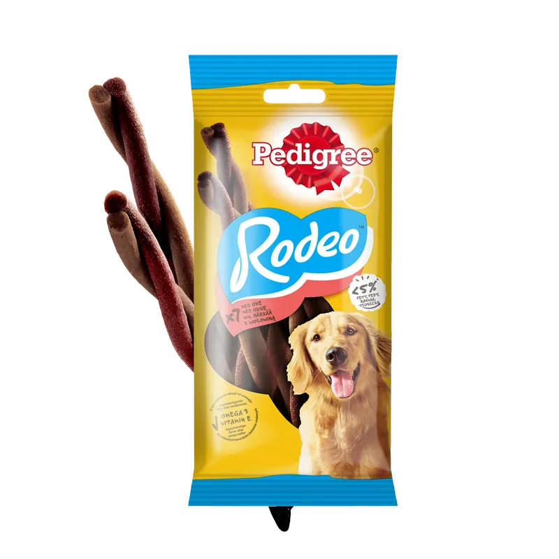 Pedigree Rodeo Przysmak Dla Psów Powyżej 4 Miesiąca Życia Z Wołowiną 122g