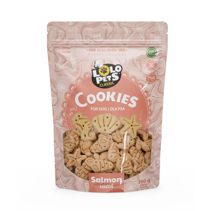 Lolo Pets Ciastka Dla Psa Łosoś 350g