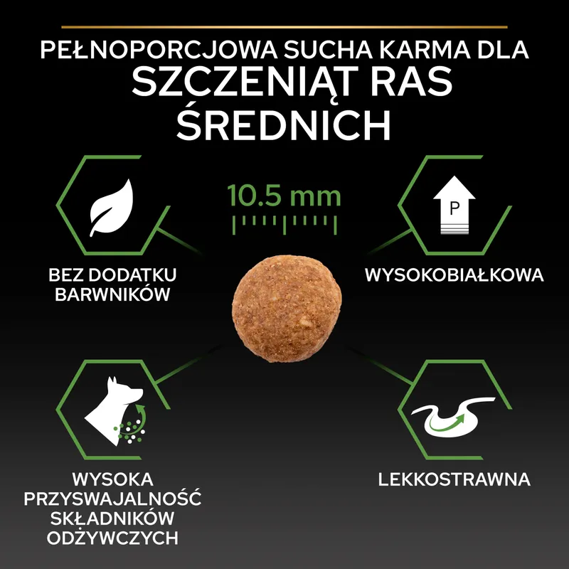 Purina Pro Plan Medium Puppy Optistart Kurczak I Ryż 12kg
