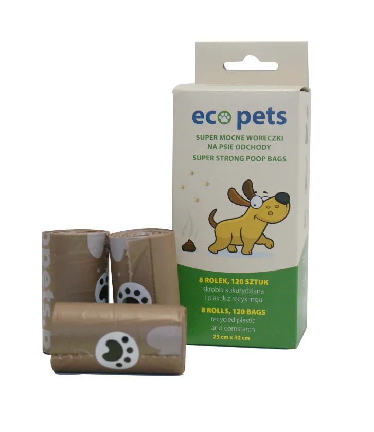 BECO PETS Ekologiczne Worki Na Odchody 120szt