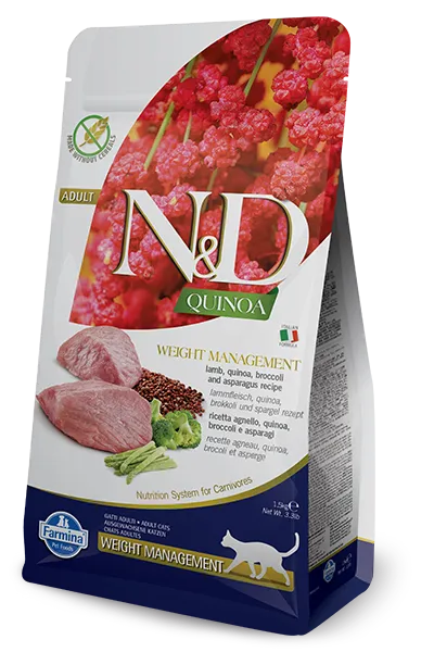 Farmina N&D Quinoa Feline Weight Management Lamb 1,5kg