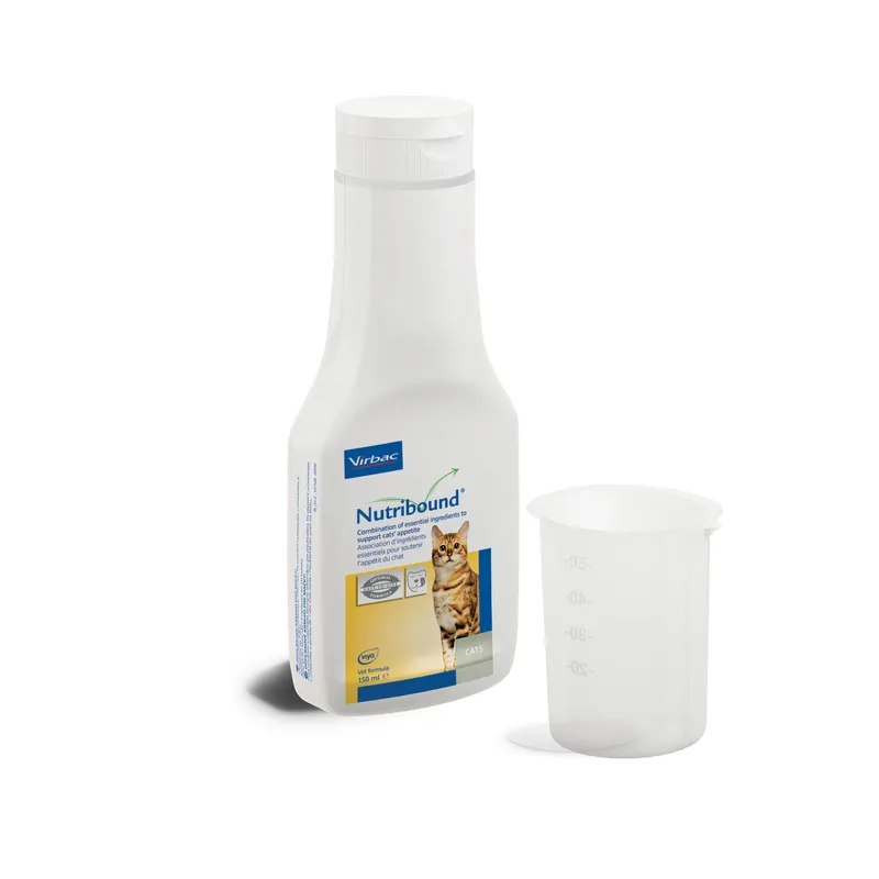 VIRBAC Nutribound Roztwór Doustny Dla Kotów W Czasie Rekonwalescencji 3 x 150 ml - Nowa Wersja