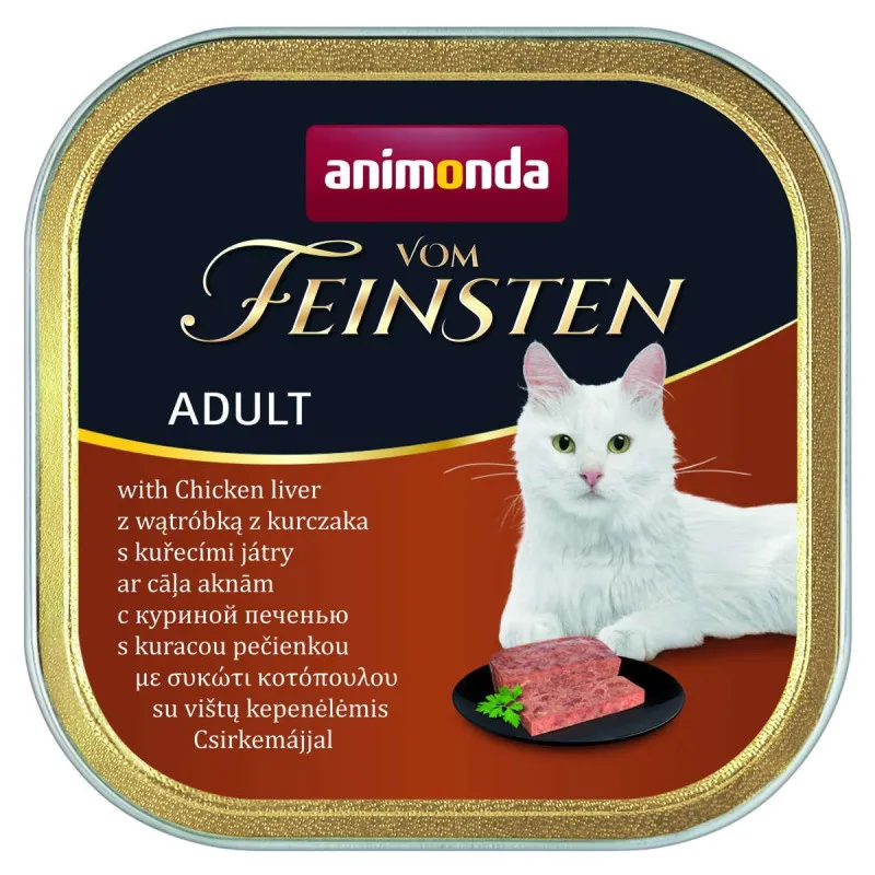 ANIMONDA Vom Feinsten Classic Karma Mokra Dla Kotów Z Wątróbką Drobiową 100g