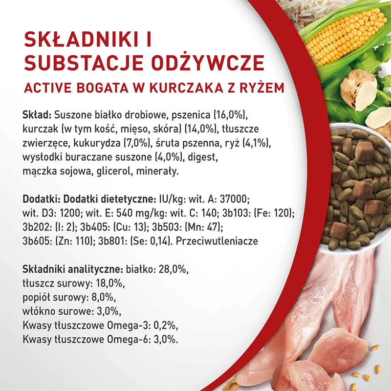 PURINA ONE Mini Active Kurczak, Ryż - Sucha Karma Dla Psa - 800g