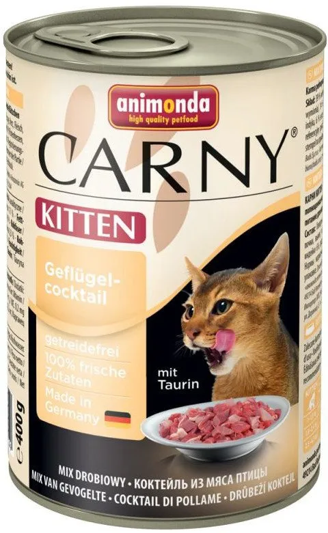 Animonda Cat Carny Kitten Koktajl Drobiowy 400g