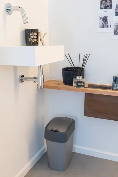 Curver Flip Bin Kosz Na Śmieci 10l - Szaro-Grafitowy
