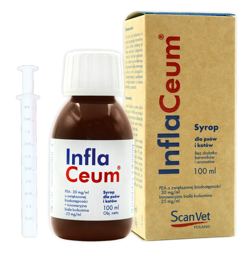 Scanvet Inflaceum Preparat Dla Psów I Kotów Wspomagający Stawy 100ml