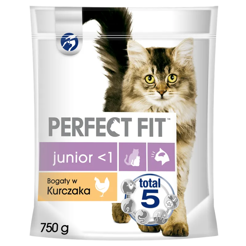 PERFECT FIT (Junior) 750g Bogaty W Kurczaka - Sucha Karma Dla Kota