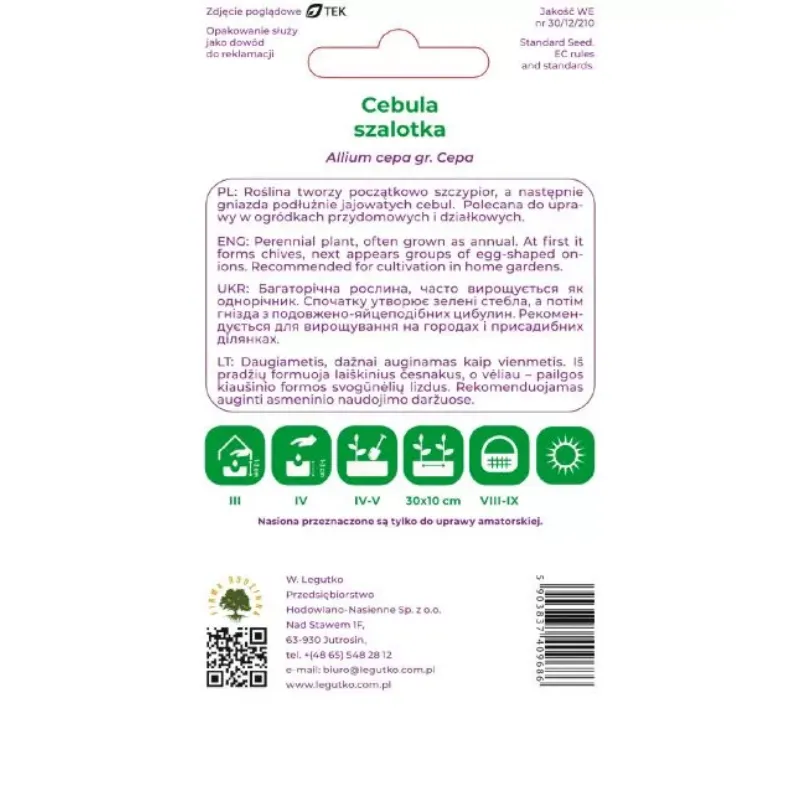 Cebula Szalotka Zébrune Warzywna Do Sadzenia GARDIVA 3 g