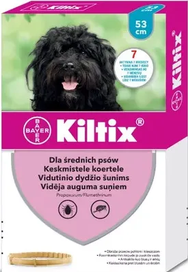 Bayer Kiltix Obroża Na Kleszcze I Pchły Dla Psa 53cm