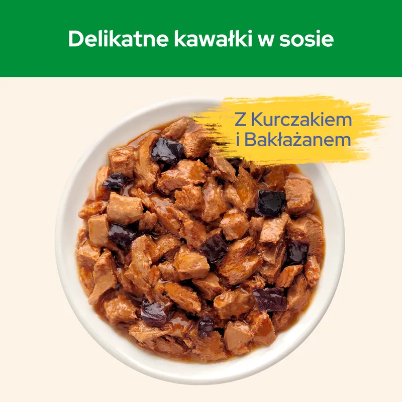 Purina Cat Chow Sterilised Karma Z Kurczakiem I Bakłażanem W Sosie 85g