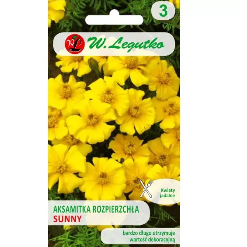 Aksamitka Rozpierzchła Sunny 1g - Żółta