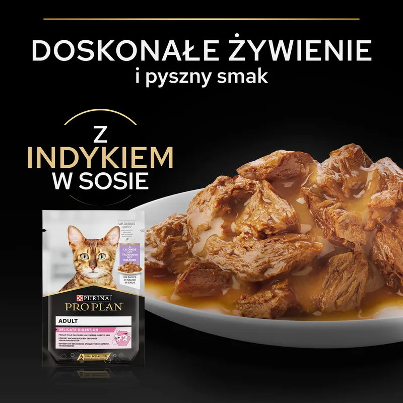 Pro Plan Nutrisavour Delicate Karma Dla Kota Z Indykiem W Sosie 85g