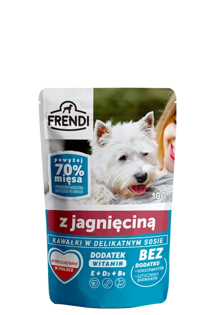 Frendi- Kawałki W Delikatnym Sosie Z Jagnięciną 100g