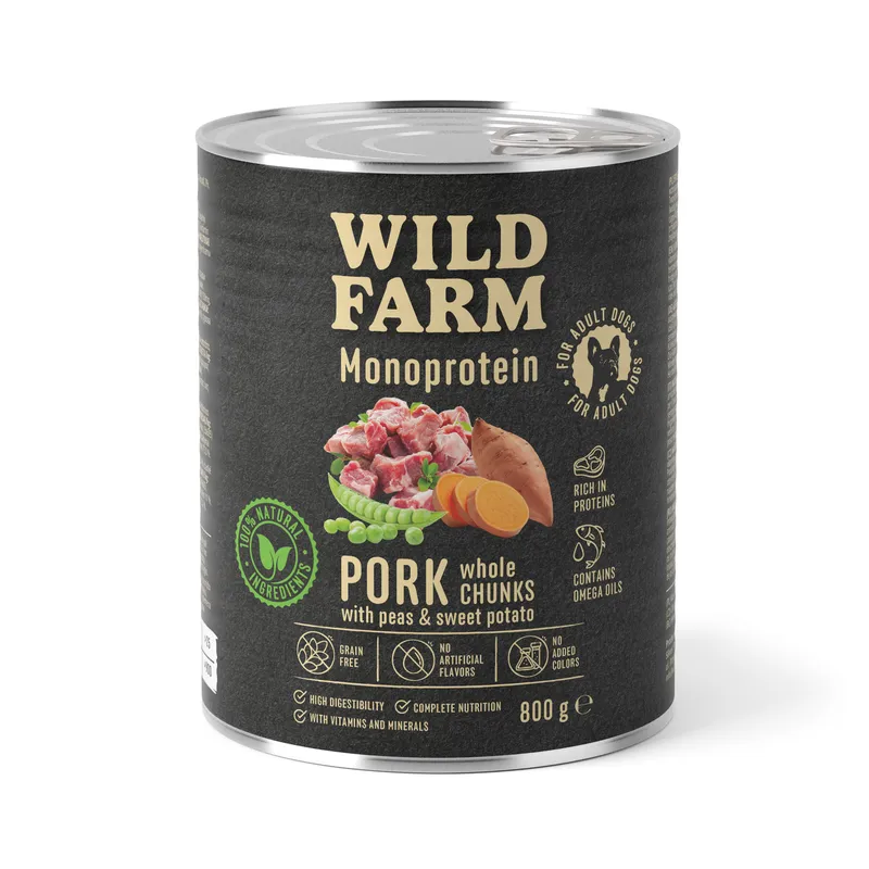Karma Mokra Dla Psa Monoproteinowa Wieprzowina ZOOJOY 800 g