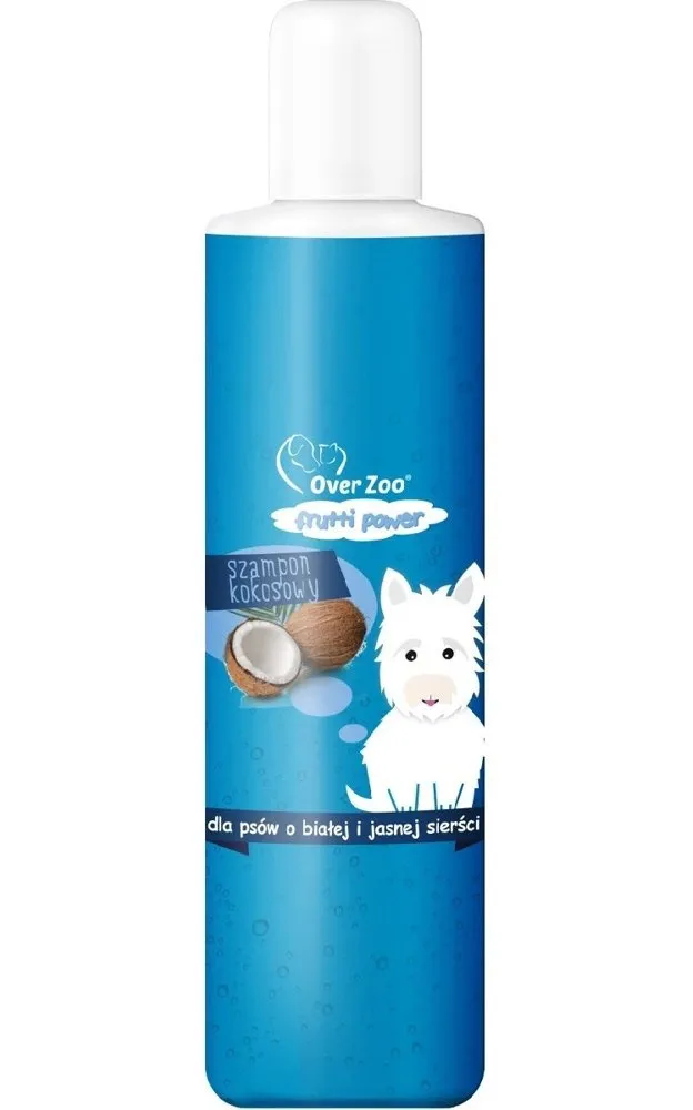 OVER ZOO Szampon Frutti Power Kokosowy Dla Psów O Białej Sierści 200ml