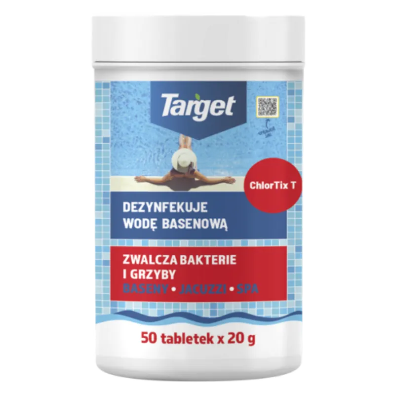 Chlortix T – Dezynfekuje Wodę Basenową 1kg (50 x 20g)