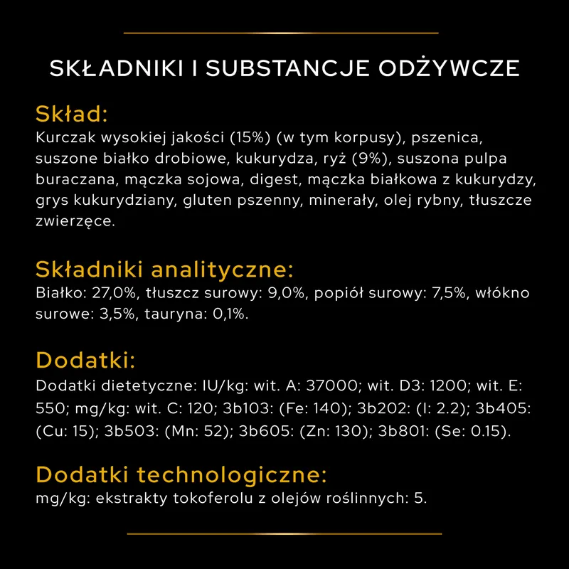 Purina Pro Plan Adult Light Optiweight Sterilised, Kurczak I Ryż 3kg