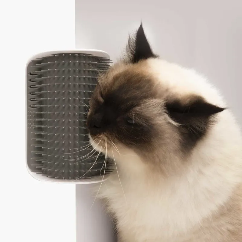 CATIT Self Groomer Szczotka Narożna Dla Kota Do Samodzielnej Pielęgnacji, Montowana Do Ściany