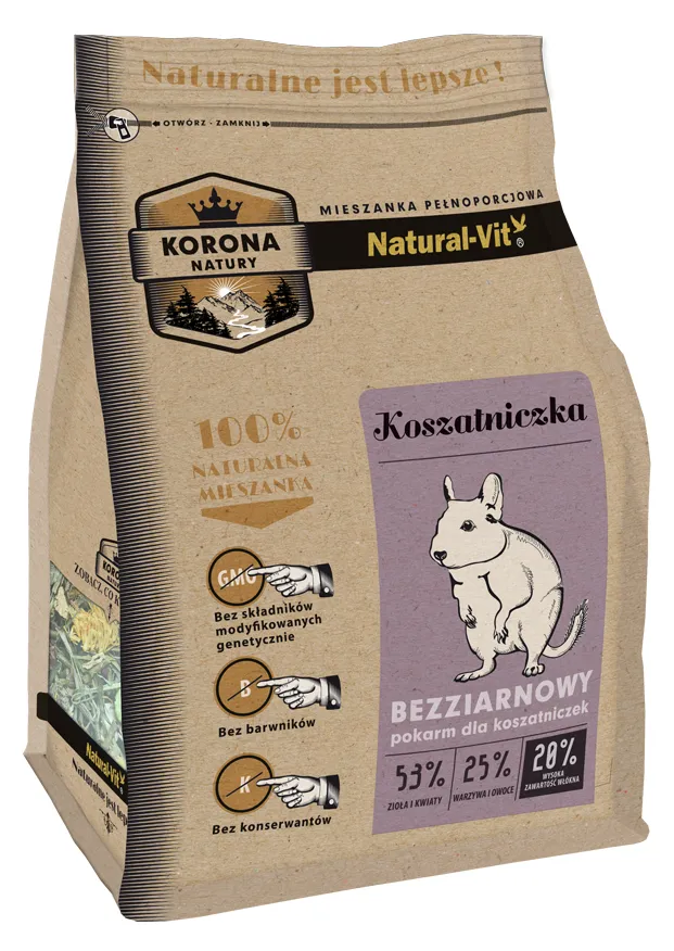 Pokarm Dla Koszatniczki Naturalny Ziołowy ZOOJOY