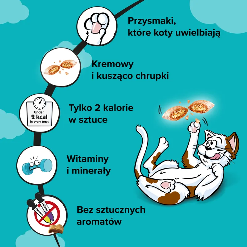 DREAMIES Przysmak Dla Kota Z Łososiem 60g