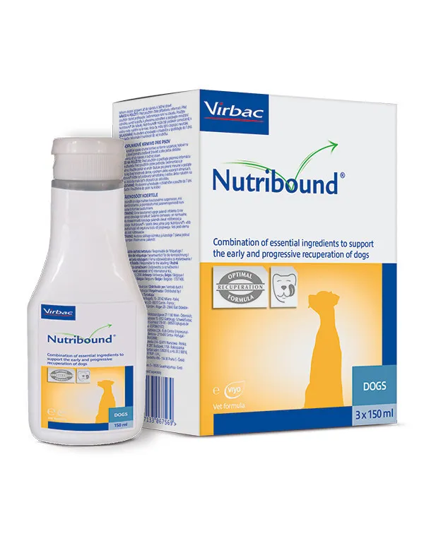 VIRBAC Nutribound Roztwór Doustny Dla Psów W Czasie Rekonwalescencji 3x150ml