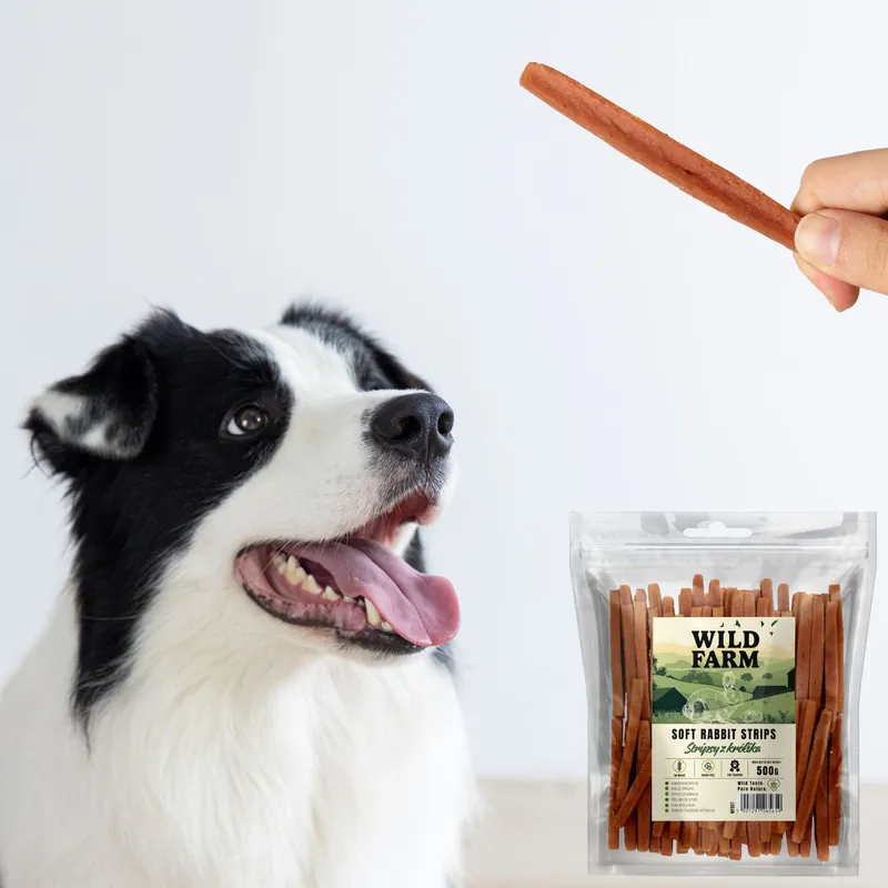 Przysmak Dla Psa Stripsy Z Królika Naturalne Bezzbożowe ZOOJOY 500 g
