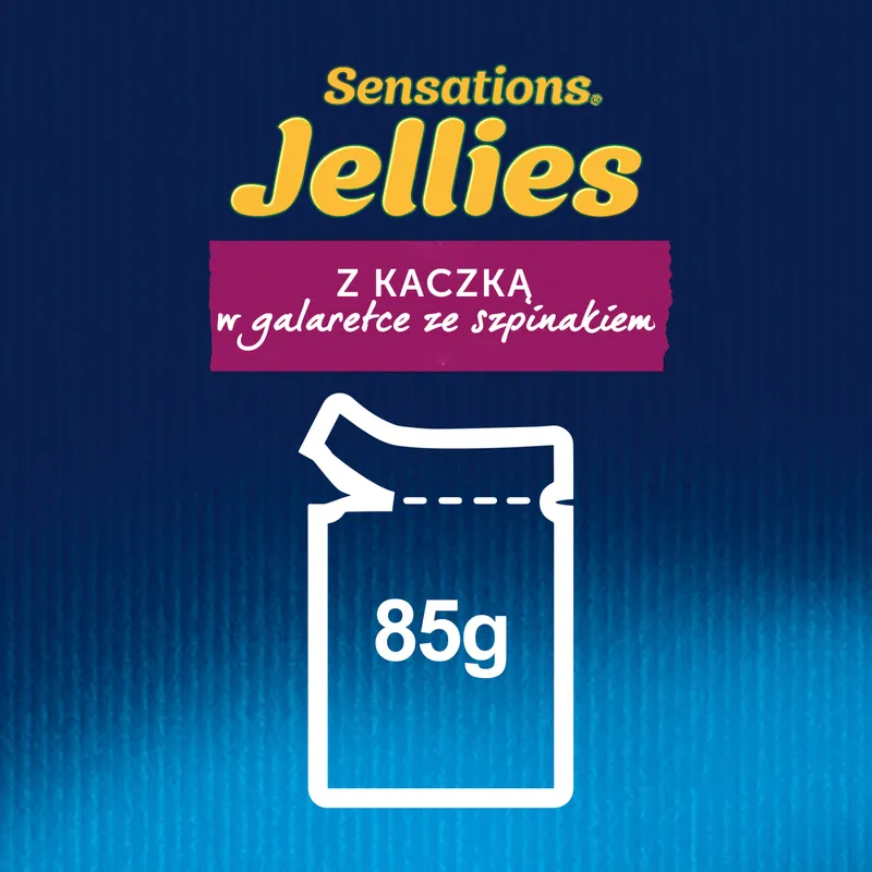 Felix Sensations Jellies Kaczka Z Szpinakiem W Galaretce 85g