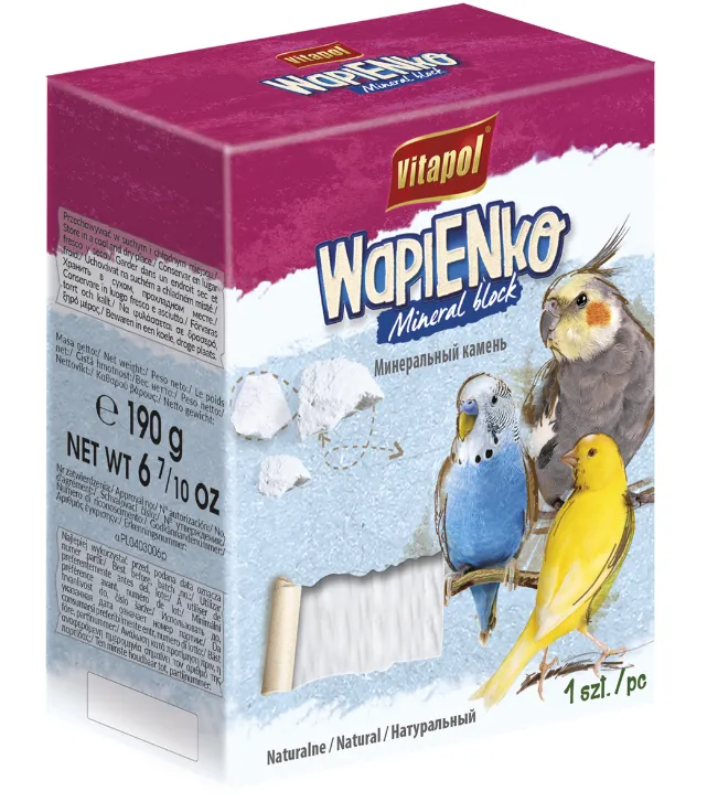 Vitapol Kostka Wapienna Naturalna XL Dla Ptaków 190g