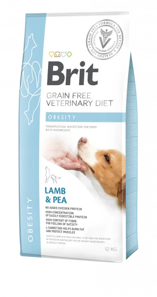 Brit Grain Free Veterinary Diet Dog Obesity Jagnięina Z Groszkiem 2kg
