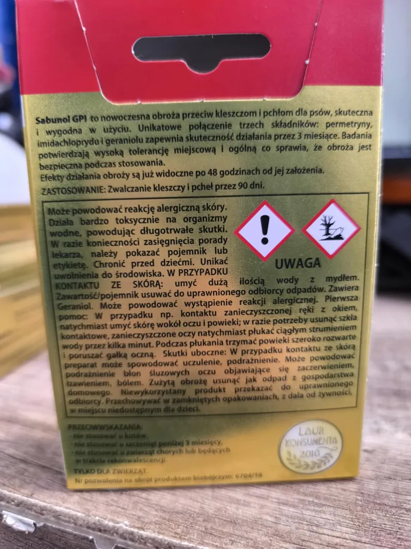 Laboratorium DermaPharm Sabunol Ozdobna Obroża Dla Yorków 35cm - Różowa