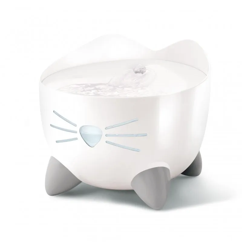 CATIT PIXI Fountain Poidło Dla Kota Z Miską Ze Stali Nierdzewnej 2,5l, 22x22x19,5 cm