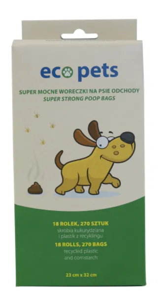 BECO PETS Ekologiczne Worki Na Odchody 270szt