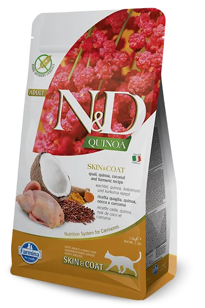 Farmina N&D Quinoa Feline Skin&Coat Quail 300g