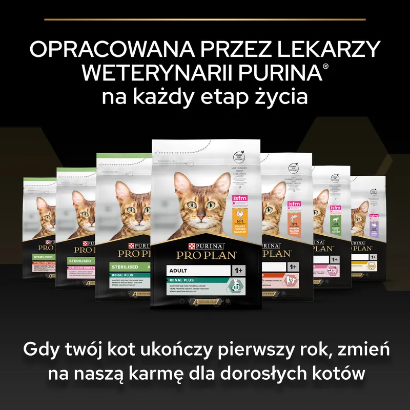 Purina Pro Plan Original Kitten Kurczak Z Ryżem 1,5kg