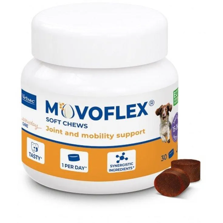 Virbac Movoflex M Krokiety Na Stawy Dla Psów 15–35KG 30 Sztuk