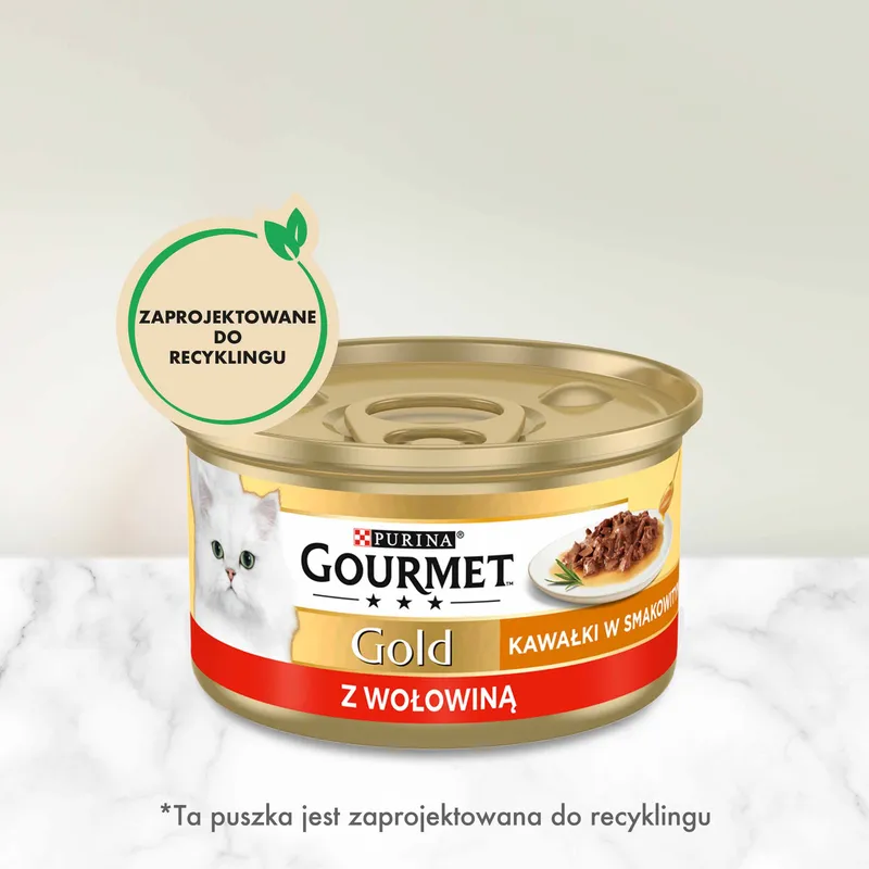 Purina Gourmet Gold Sauce Delight Z Wołowiną 85g