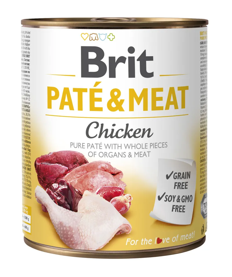 Brit Pate & Meat Z Kurczakiem 800g