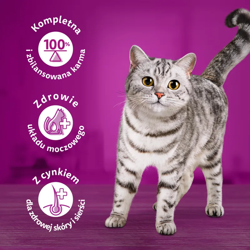 Whiskas Adult Saszetki 40 x 85g Drobiowe Frykasy Mokra Karma