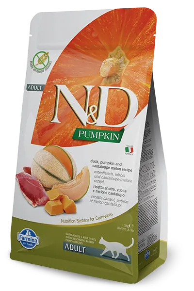 Farmina N&D Pumpkin Feline Adult Duck Pumpkin&Cantaloupe Melon Recipe 1,5kg
